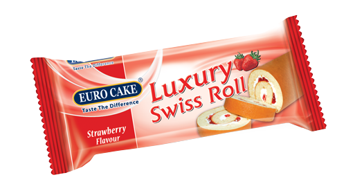 Luxury Swiss Roll Strawberry